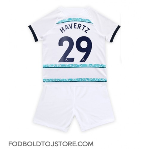 Chelsea Kai Havertz #29 Udebanesæt Børn 2022-23 Kortærmet (+ Korte bukser)